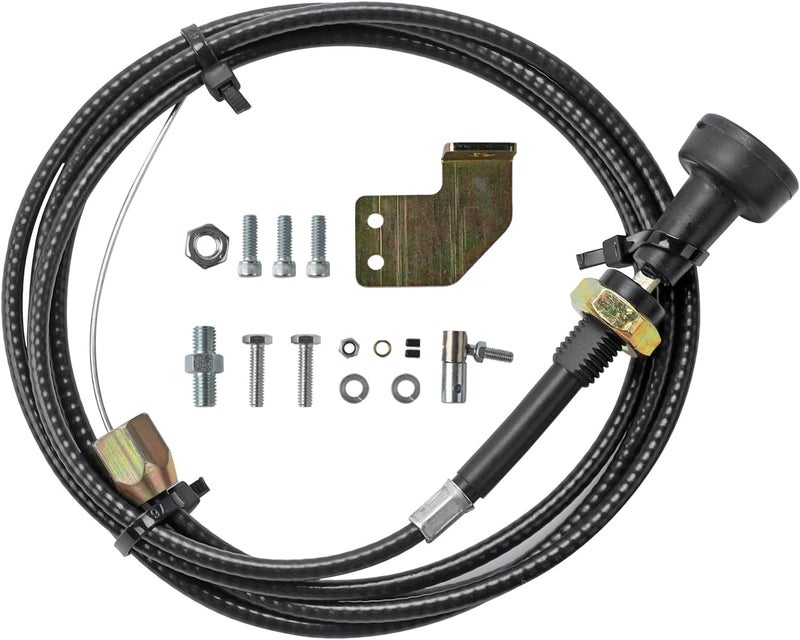 MK-Morzon P7100 Manual Fuel Shut Off Solenoid Cable Kit Compatible with Dodge Cummins P-pump 12V 4BT 6BT - Image 1